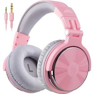 Over Ear Headphone, Wired Bass Headsets with 50mm Driver, Foldable Lightweight